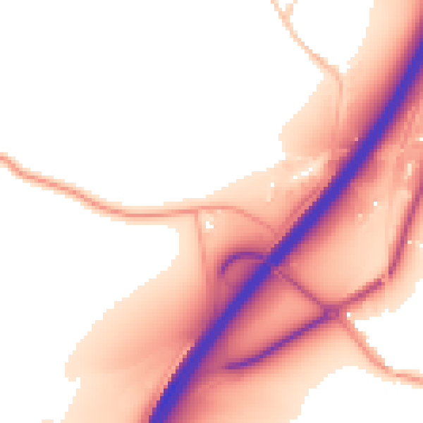 Daytime road noise heatmap for GU32 3NR