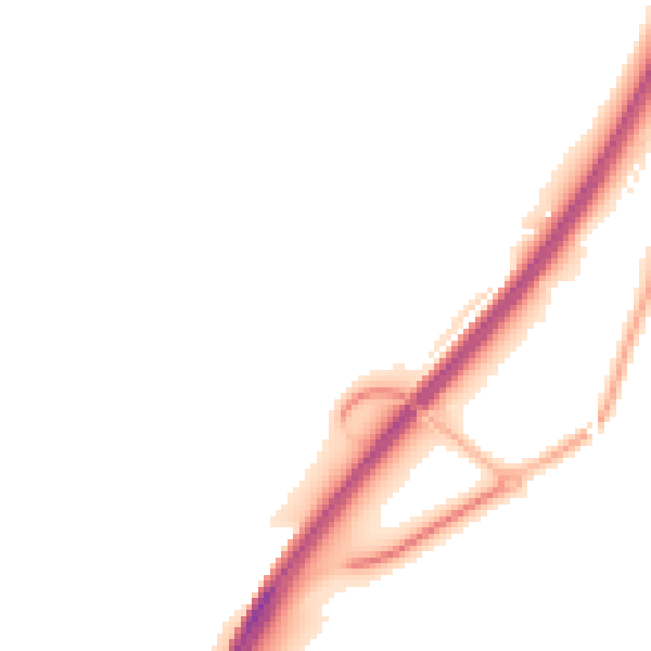 Night-time road noise heatmap for GU32 3NR