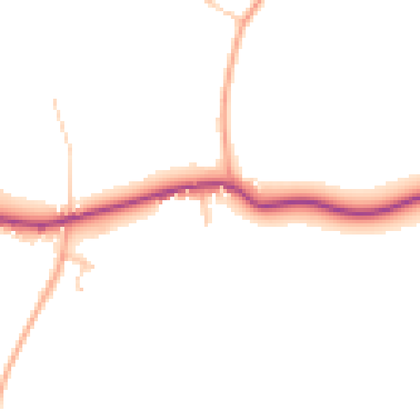 Daytime road noise heatmap for GU32 3PF