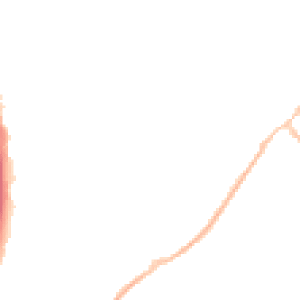 Night-time road noise heatmap for GU32 3QL