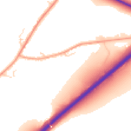 Daytime road noise heatmap for GU33 6AJ