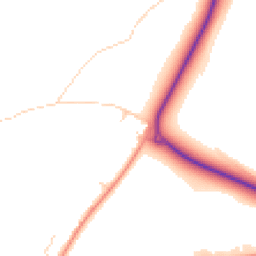 Daytime road noise heatmap for GU33 6AU