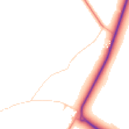 Daytime road noise heatmap for GU33 6BG