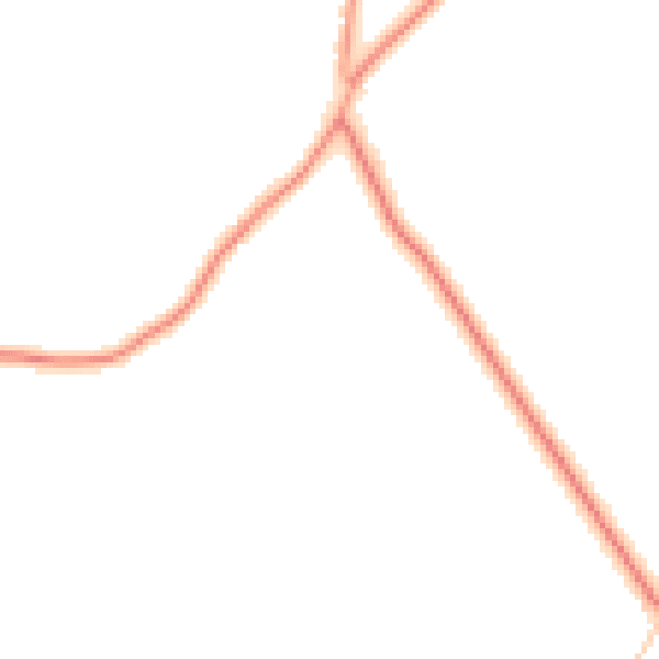 Daytime road noise heatmap for GU33 6DA