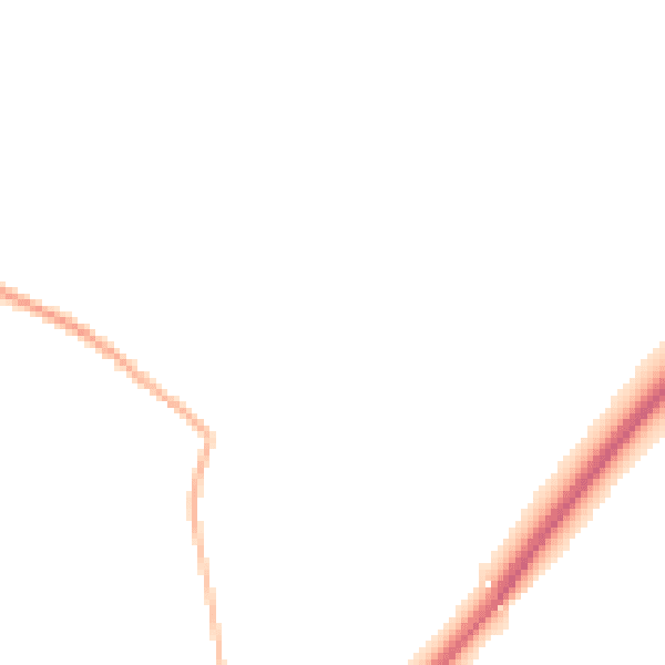 Night-time road noise heatmap for GU33 6HD