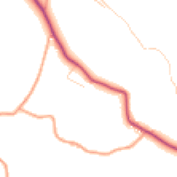 Daytime road noise heatmap for GU33 6HZ