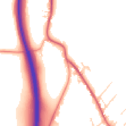 Daytime road noise heatmap for GU33 6JD