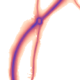 Daytime road noise heatmap for GU33 6LA