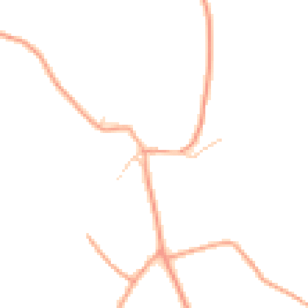 Daytime road noise heatmap for GU33 6NP