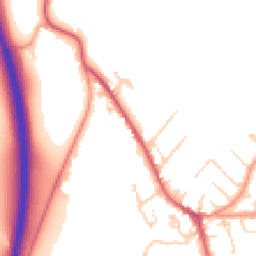 Daytime road noise heatmap for GU33 7AJ