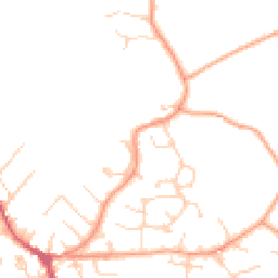Daytime road noise heatmap for GU33 7BD