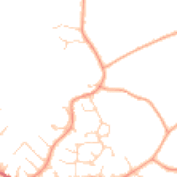 Daytime road noise heatmap for GU33 7BE