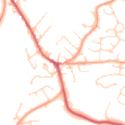 Daytime road noise heatmap for GU33 7DT