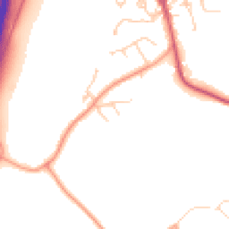 Daytime road noise heatmap for GU33 7FL