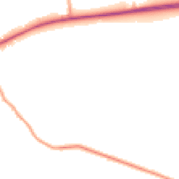 Daytime road noise heatmap for GU33 7JJ