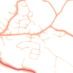 Daytime road noise heatmap for GU33 7NB