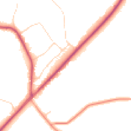 Daytime road noise heatmap for GU33 7NR