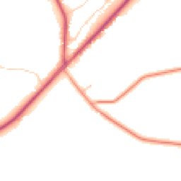 Daytime road noise heatmap for GU33 7QW
