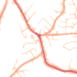 Daytime road noise heatmap for GU33 7RJ