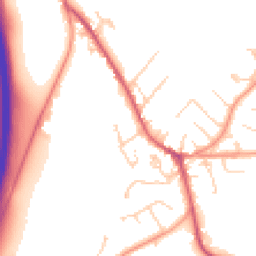 Daytime road noise heatmap for GU33 7SA
