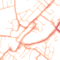 Daytime road noise heatmap for GU34 1AJ