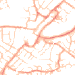 Daytime road noise heatmap for GU34 1AU