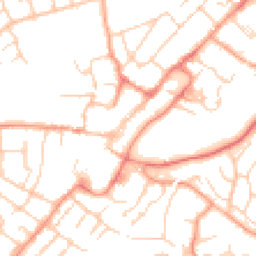 Daytime road noise heatmap for GU34 1AW