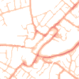 Daytime road noise heatmap for GU34 1BL