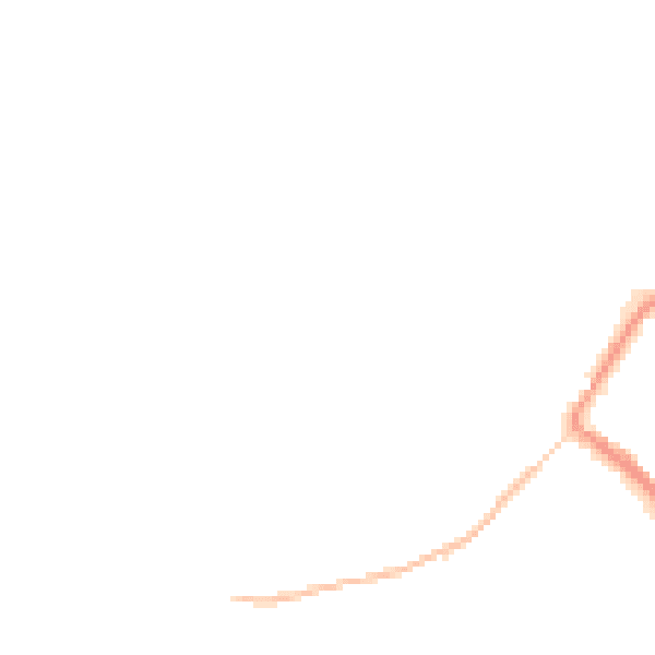 Night-time road noise heatmap for GU34 1DF