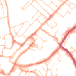 Daytime road noise heatmap for GU34 1DP