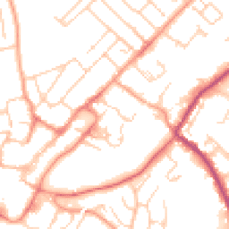 Daytime road noise heatmap for GU34 1DR