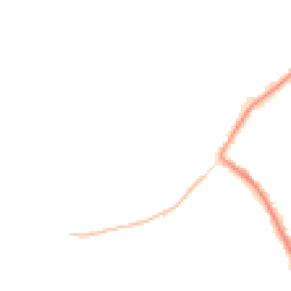 Night-time road noise heatmap for GU34 1DU