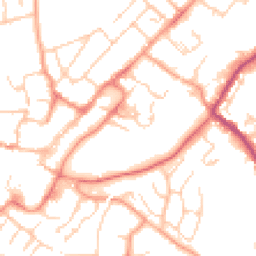 Daytime road noise heatmap for GU34 1ED