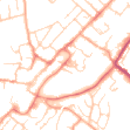 Daytime road noise heatmap for GU34 1EG