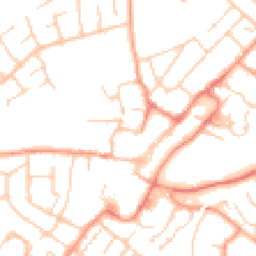 Daytime road noise heatmap for GU34 1FE