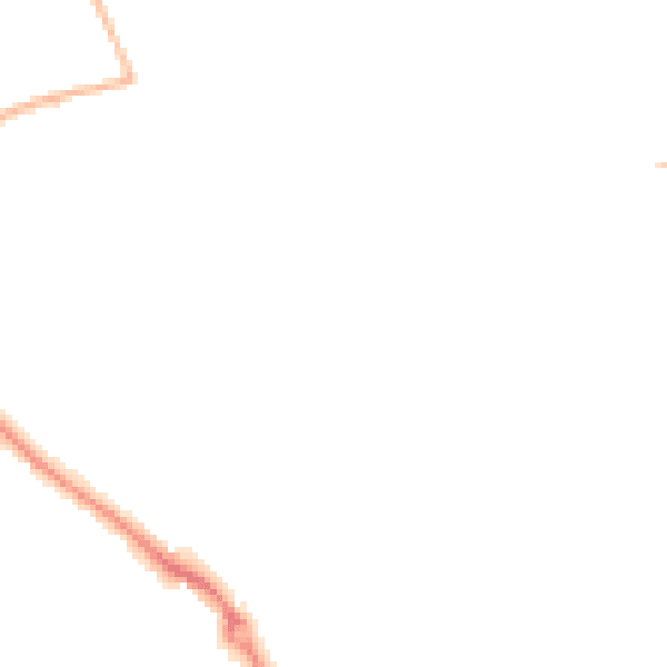 Night-time road noise heatmap for GU34 1FJ