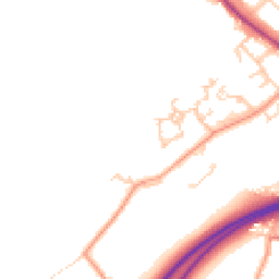 Daytime road noise heatmap for GU34 1GU