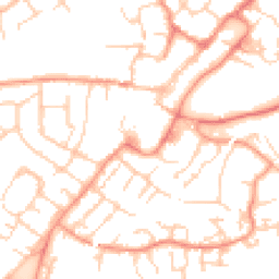 Daytime road noise heatmap for GU34 1LG