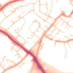 Daytime road noise heatmap for GU34 1LP