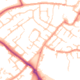 Daytime road noise heatmap for GU34 1LR