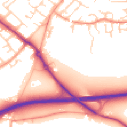 Daytime road noise heatmap for GU34 1XH