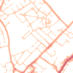 Daytime road noise heatmap for GU34 2DP
