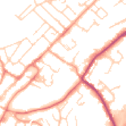 Daytime road noise heatmap for GU34 2PY