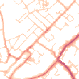 Daytime road noise heatmap for GU34 2QY