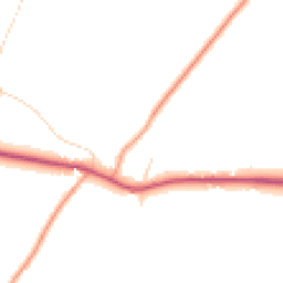 Daytime road noise heatmap for GU34 3AW