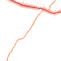 Daytime road noise heatmap for GU34 3BA