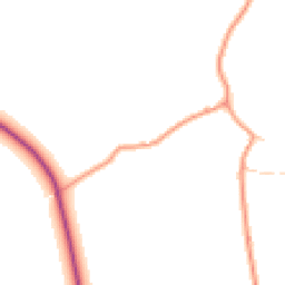 Daytime road noise heatmap for GU34 3BE