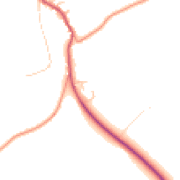 Daytime road noise heatmap for GU34 3DB