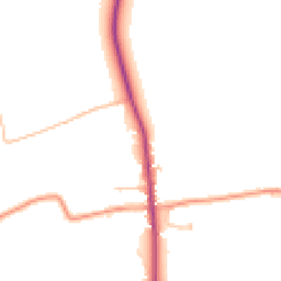 Daytime road noise heatmap for GU34 3DH