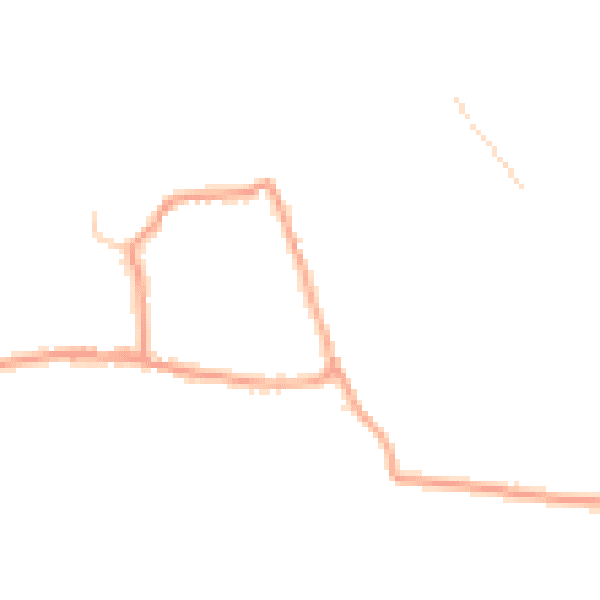Daytime road noise heatmap for GU34 3ED